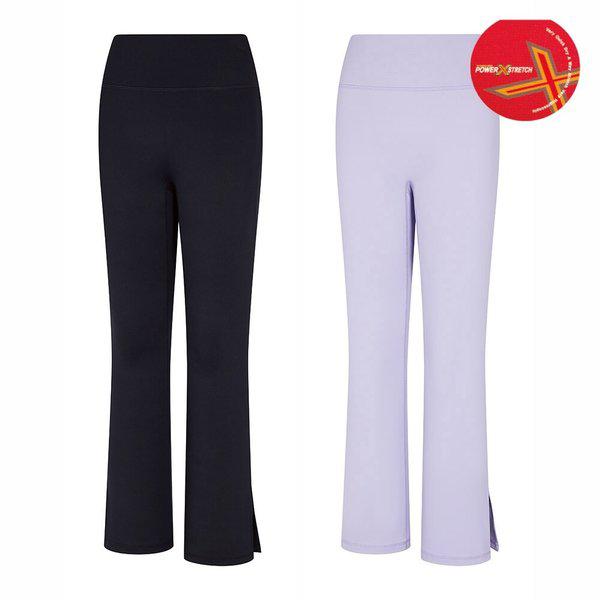 女性 春 スリット ブーツカット ピラティス 登山 レギンス KSC975VP0W