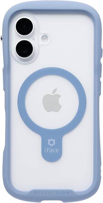 【Amazon.co.jp 限定】iFace Reflection MagSynq iPhone 16 ケース MagSafe 対応 クリア 強化ガラス (ペールブルー)【エコPKG】【アイフェイス 5,955円