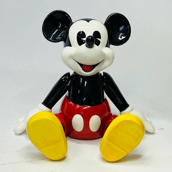 【中古】シュミット ミッキーマウス　ディズニーオルゴールフィギア