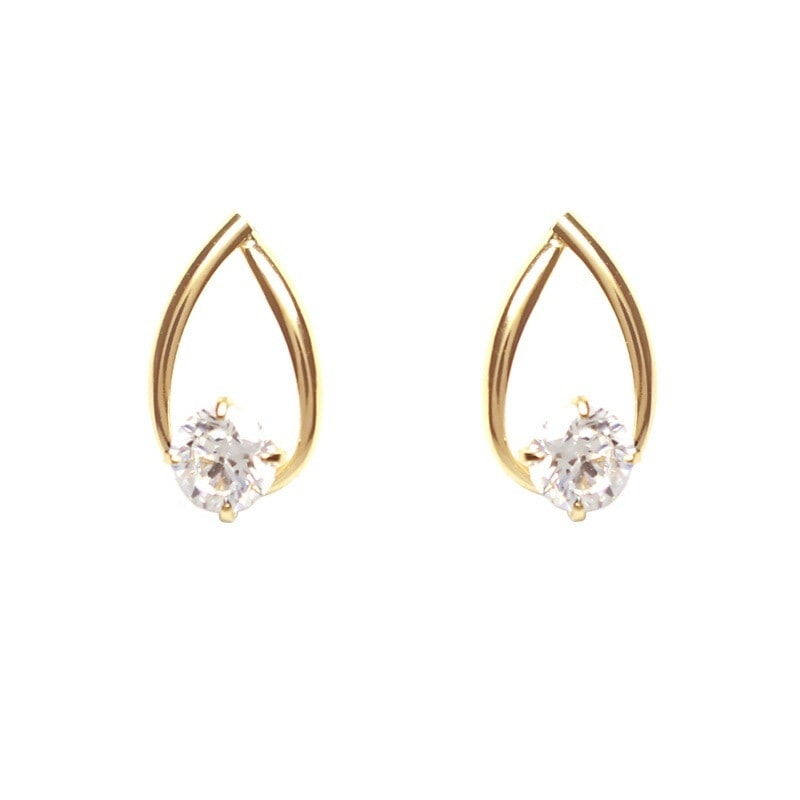 リボン済＆紙袋 4c 正規品 ピアス レディース しずくモチーフピアス K10イエローゴールド 4度 祝い 喜ばれるギフト