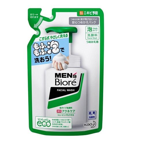 メンズビオレ 薬用 泡タイプ アクネケア 洗顔 つめかえ用 130ml