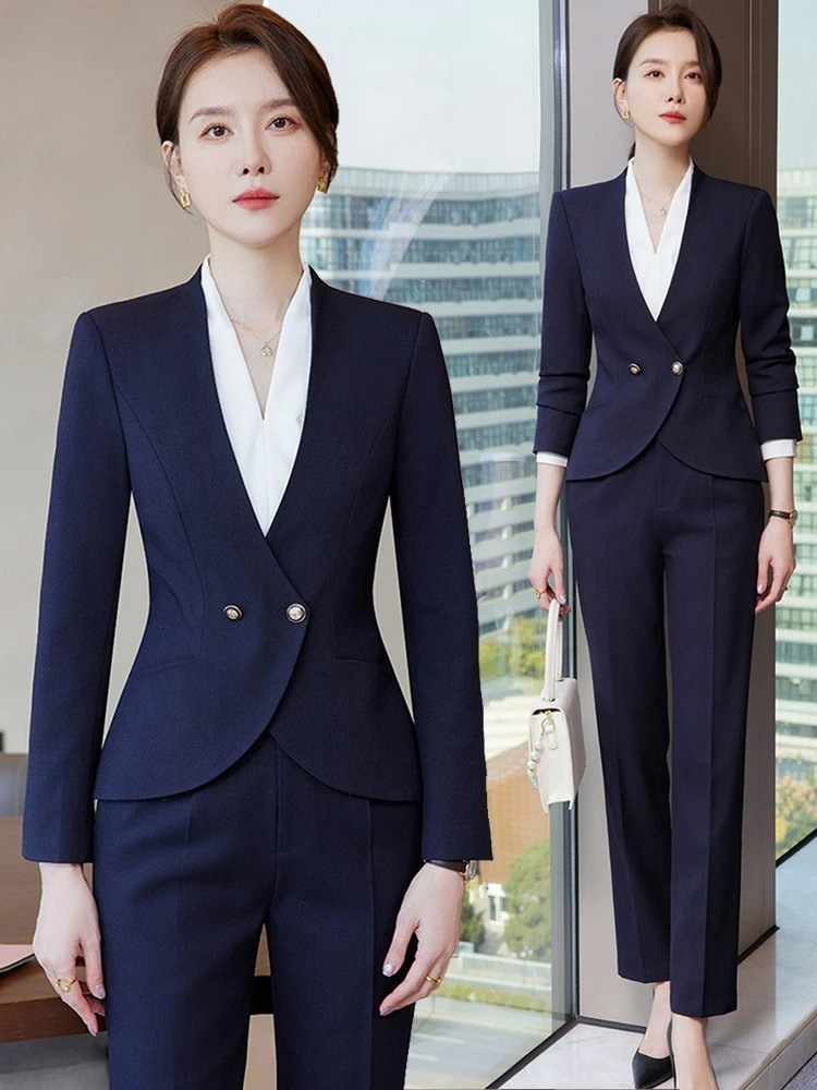 【2枚購入で100円OFF】春秋用/2色選レディース/ビジネススーツ/コート/パンツスーツ/スカートスーツ/タイトスカート/通勤/オフィス/トップス/制服/事務服/洗える/細身/春秋冬/就活/面接/大