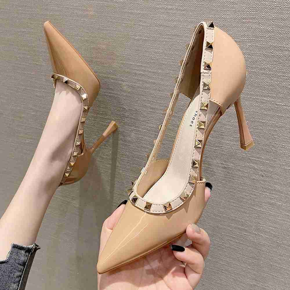 痛くない 歩きやすい パンプス バックストラップ サンダル ローヒール 7cmヒール ストラップ レディース パンプス ニット素材 ポインテッドトゥ 小さい 大さい サイズ