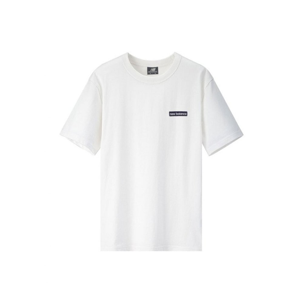 ニューバランスジュニアニューバランスワッフェンロゴパブリックショートスリーブ T シャツホワイト NBNEEC1033-10