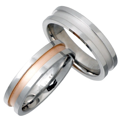 ヴィー vie ステンレス ライン ペア リング 金属金属アレルギー対応