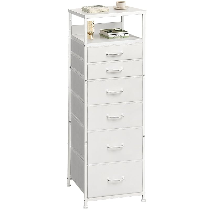 YeTom チェスト 7段6杯 タンス 収納チェスト スリム 洋服タンス たんす 箪笥 衣類収納 引き出し付き おしゃれ 収納ケース おしゃれ スリム 脱衣所収納 大容量 天板付き 40*30*113
