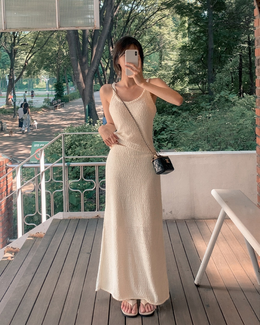 モリニットロングスカート韓国ファッション レディース