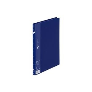 (業務用20セット) プラス クリアファイル/ポケットファイル (B5/タテ型) 20ポケット FC-132EL ネイビー
