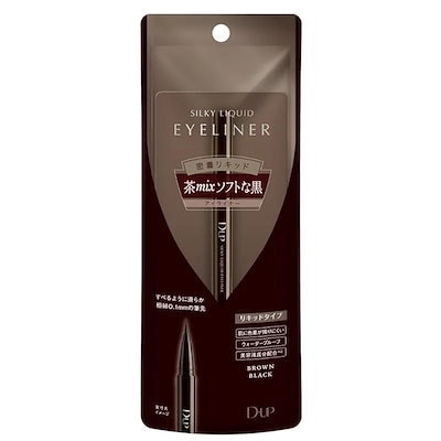 他サイト： D-UP(ディーアップ) ディーアップ シルキーリキッドアイライナー BRBK ブラウンブラック 1本 (x 1)の商品画像