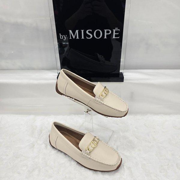 By 女性 コンフォート ローファー 612HT419SP002 IVORY 3 JJ