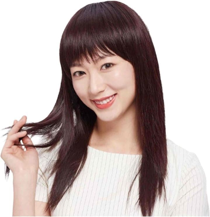 人毛100% ロング ストレート フルウィッグ 自然 手植え 医療用 かつら 人工皮膚 通気性 レディス 3カラー(ローズブラウン) 13,104円