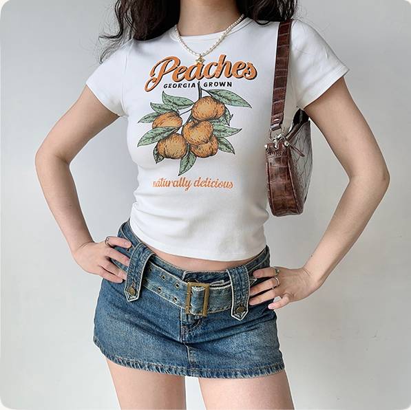 レディース トップス Tシャツ ショート 半袖 ラウンドネック スリム 細身 ストレート かわいい 大人可愛い シンプル カジュアル おしゃれ かっこいい レトロ こなれ感 ラフ ガーリー ラブリー 5,480円