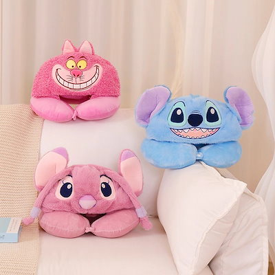 Qoo10] かわいいチェシャ猫天使フード付きu字型枕