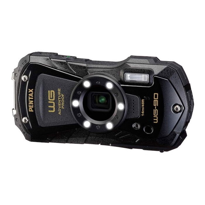 コンパクトデジタルカメラ PENTAX WG-90-BK ブラック 本格防水 耐衝撃 防塵 耐寒