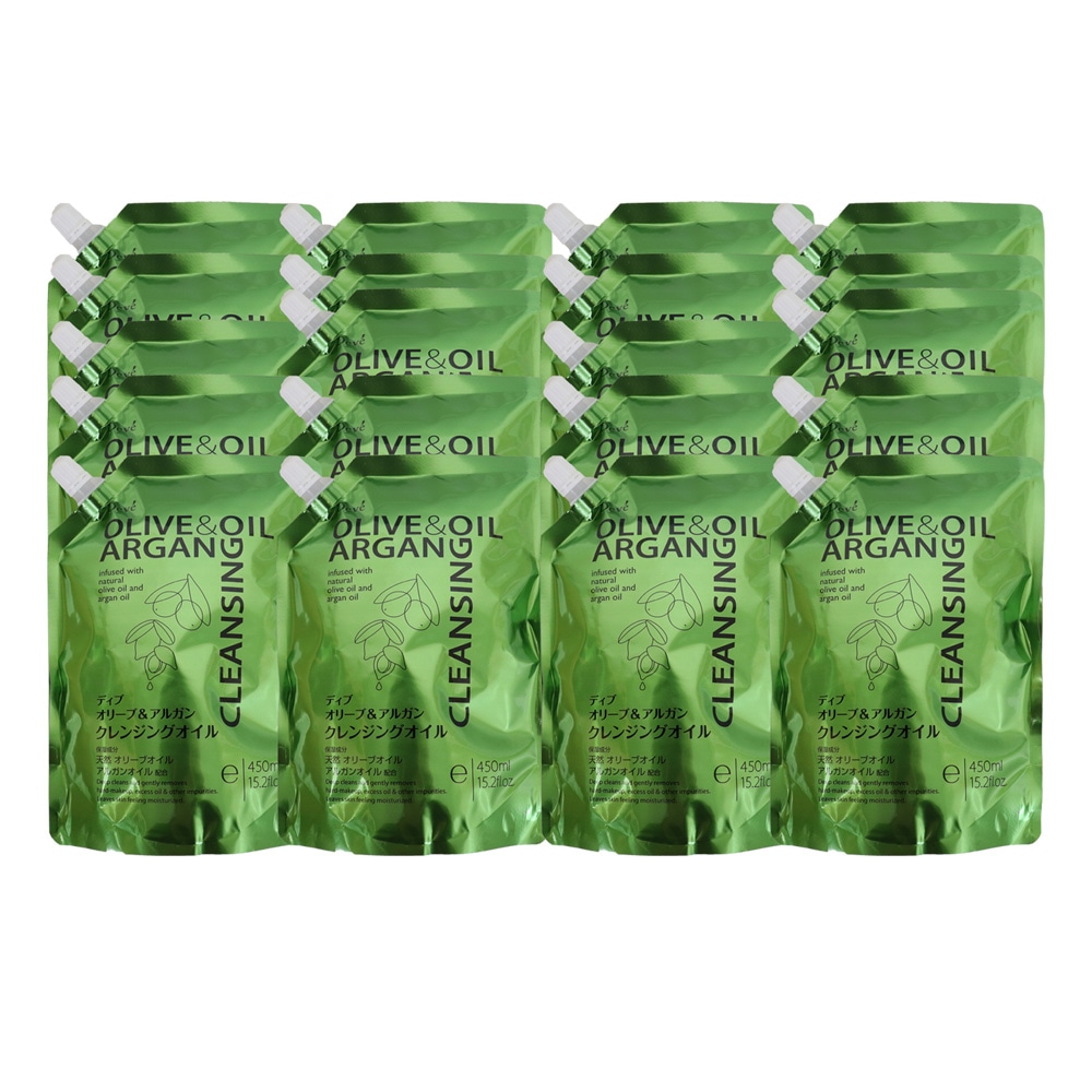 クレンジングオイル 詰替 450ml 20個セット　オリーブ&アルガン 乾燥肌