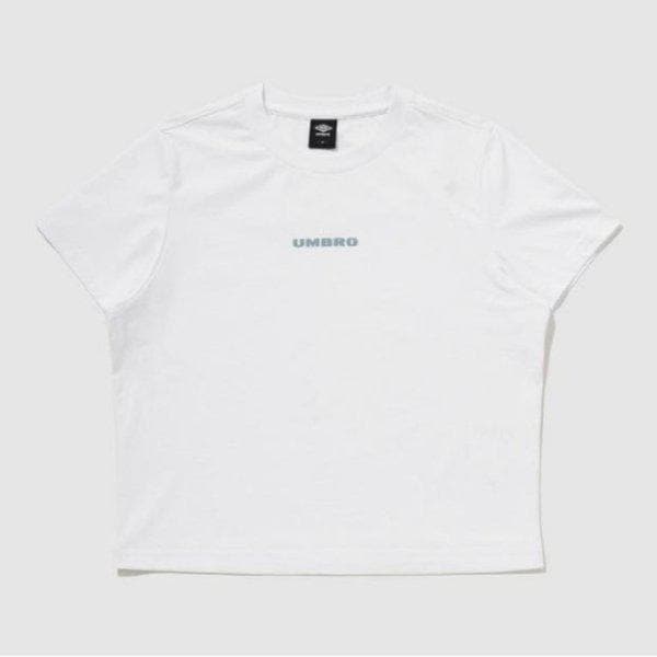 半袖Tシャツ TQT UQ122SRS17-WHT フレッシュレタリング ウィメンズ クロップド半袖Tシャツ WHITE