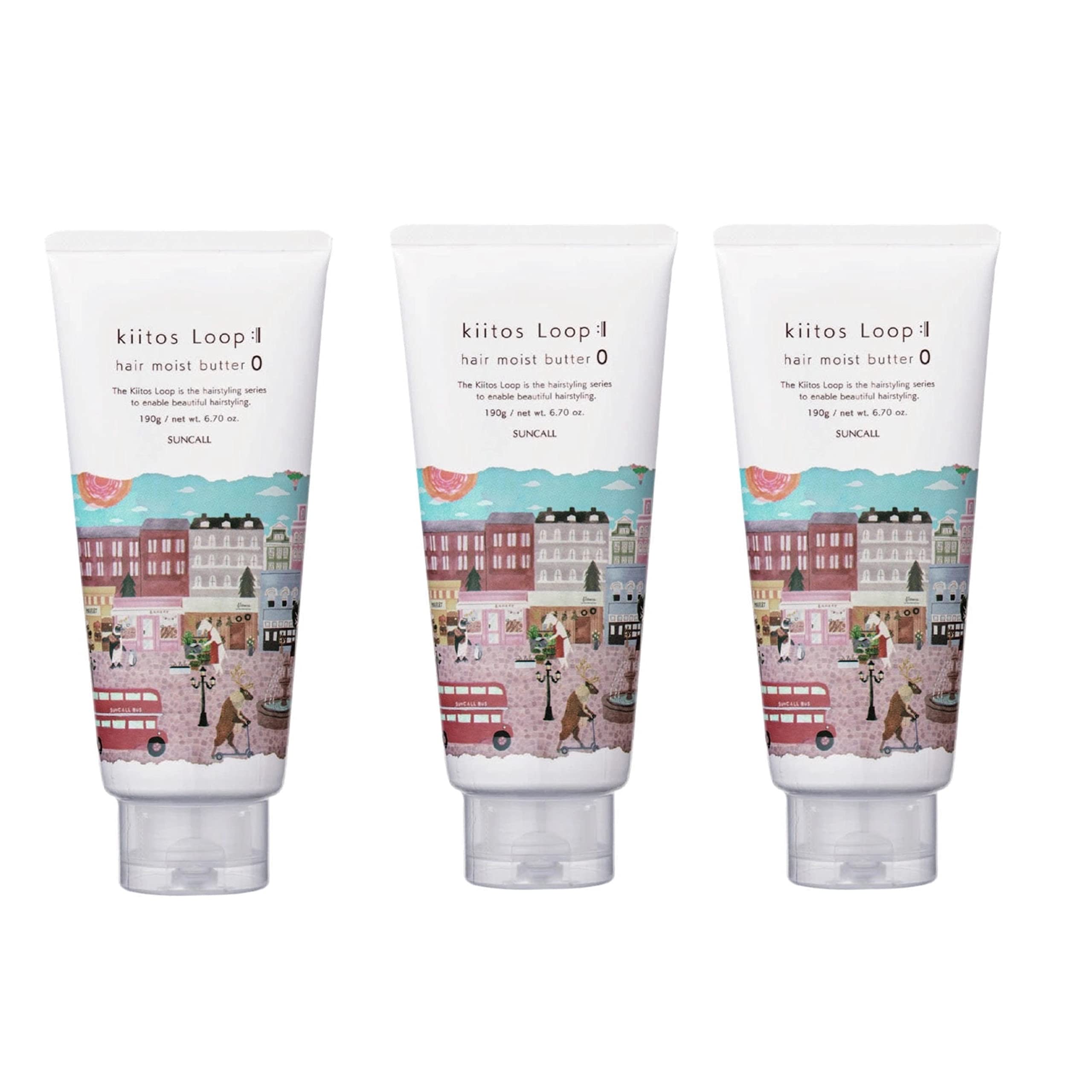 【サンコール】 キートス ループ ヘアモイストバター 0 190g プロ・サロン用 整髪料×3個セット