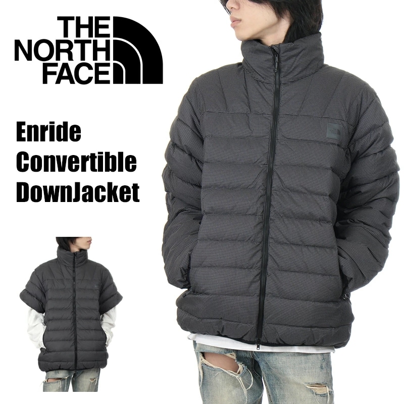 ノースフェイス ダウン ジャケット 2way メンズ レディース THE NORTH FACE ザ・ノース・フェイス エンライドコンバーチブルダウンジャケット 防寒 撥水 アウター ダウンジャケット