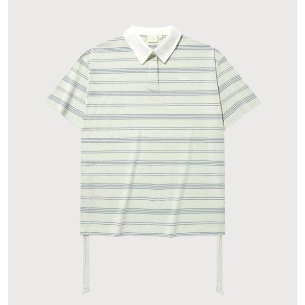 女性オーバーサイズ シャーリング ストライプ ラグビー Tシャツ B1 CO2502ST86 LN LP