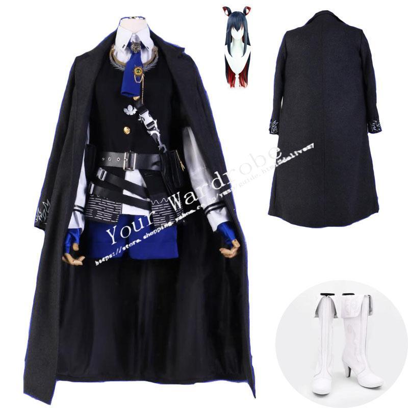 アークナイツ 風 テキサス コスプレ 衣装 ウィッグ 靴 コスチューム cosplay イベント 演出服 アニメ変装 仮装