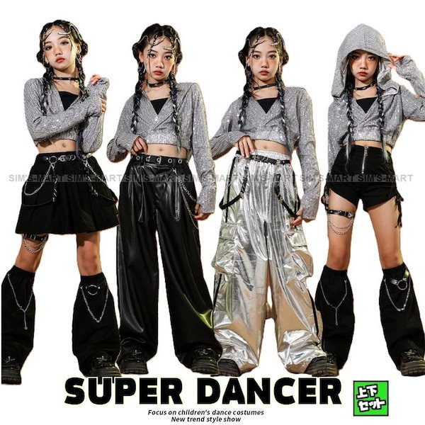 k-pop グッズセット Qoo10] ダンス衣装 キッズ セットアップ K-P