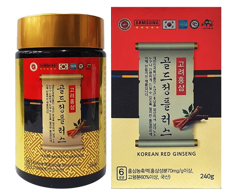 KOREA Red Ginseng Gold Jung Plus 240gヘルスケア食品サプリメントエネルギー強化