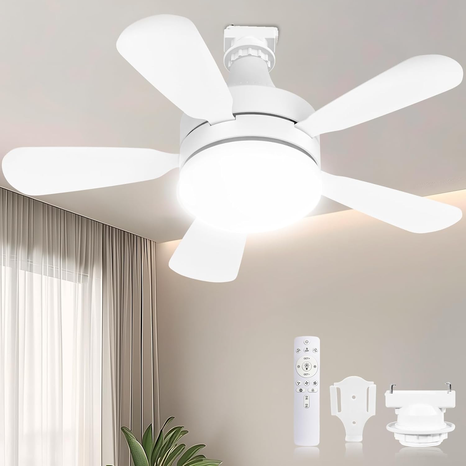 シーリングファンライト 6~8畳 正逆回転 小型 28W 3,000lm DCモーター 扇風機 【壁スイッチメモリー機能】 E26口金 引掛けシーリング対応 調光調色 タイマー/メモリー機能 リモコン