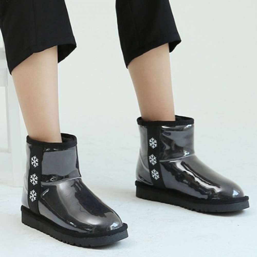 (Ninas Paris) 裏地付きファースノーアンクルブーツ