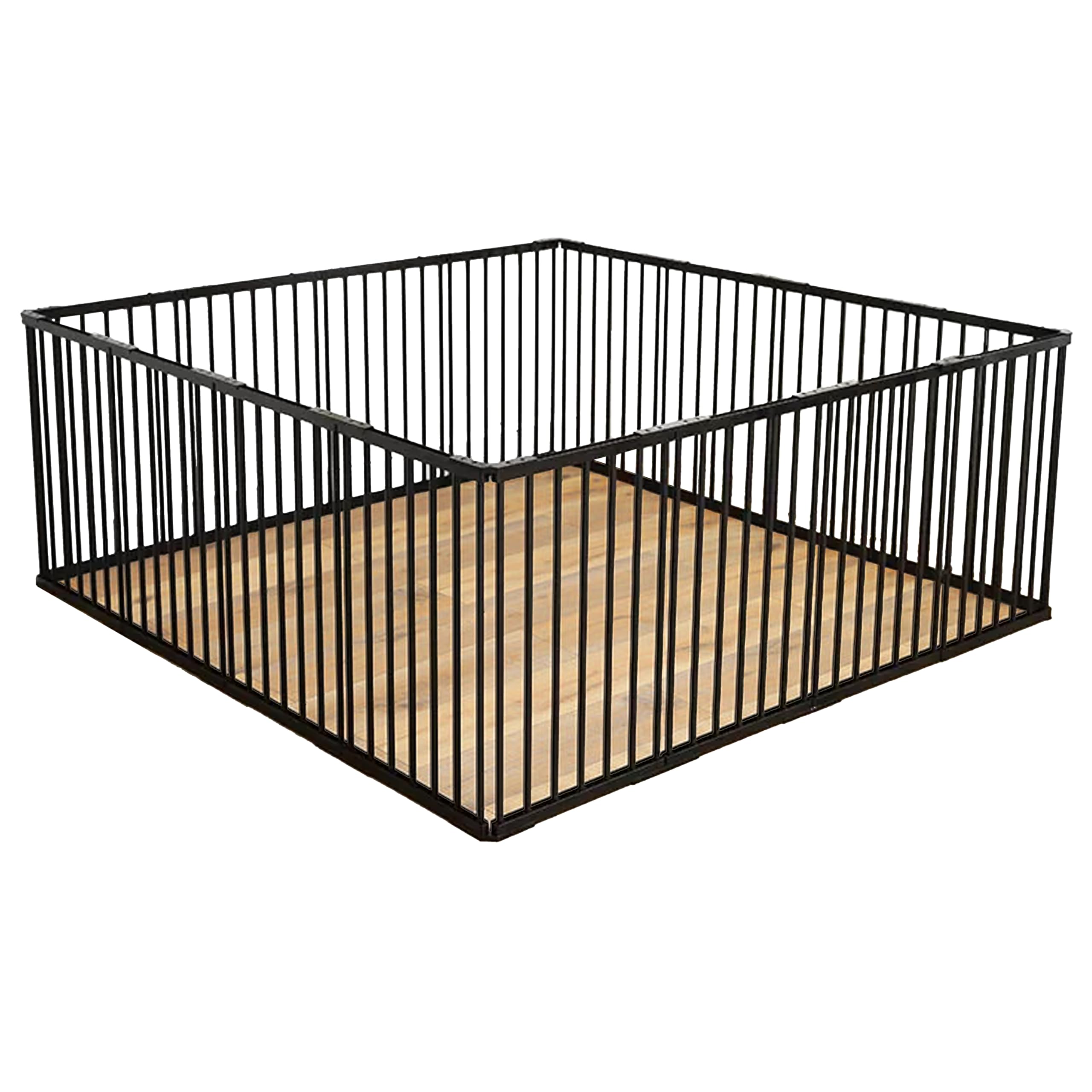 ペットサークル 犬用サークル 柵 フェンス 室内用 173x173x70cm 猫用 犬用 ドア付き 扉付き 折りたたみ ペット メッシュ ゲージ ペット用サークル 小動物 屋外 室内用 ブラック