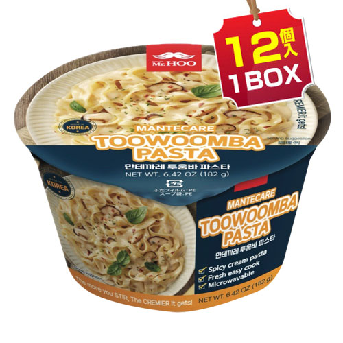 Mr.Hoo トゥーンバパスタ (1BOX=182g×12個入) ピリ辛クリームパスタ 電子レンジ調理 ミスターフォー パスタ クリーム カップ麺 食品 韓国食品