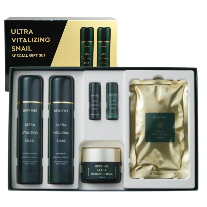 【3点 セット】ウルトラ バイタライジング スネイル エッセンスウォーター 150mL + エマルジョン 150mL + クリーム 80mL