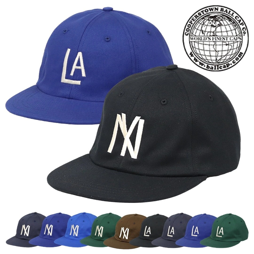 クーパーズタウンボールキャップ ニューヨーク ロサンゼルス Cooperstown Ballcap メンズ レディース 帽子 キャップ LA ロゴ 復刻 男女兼用 ニグロリーグ