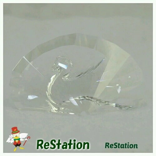 【中古】スワロフスキー SCS PEACOCK PAPERWEIGHT 2015年限定