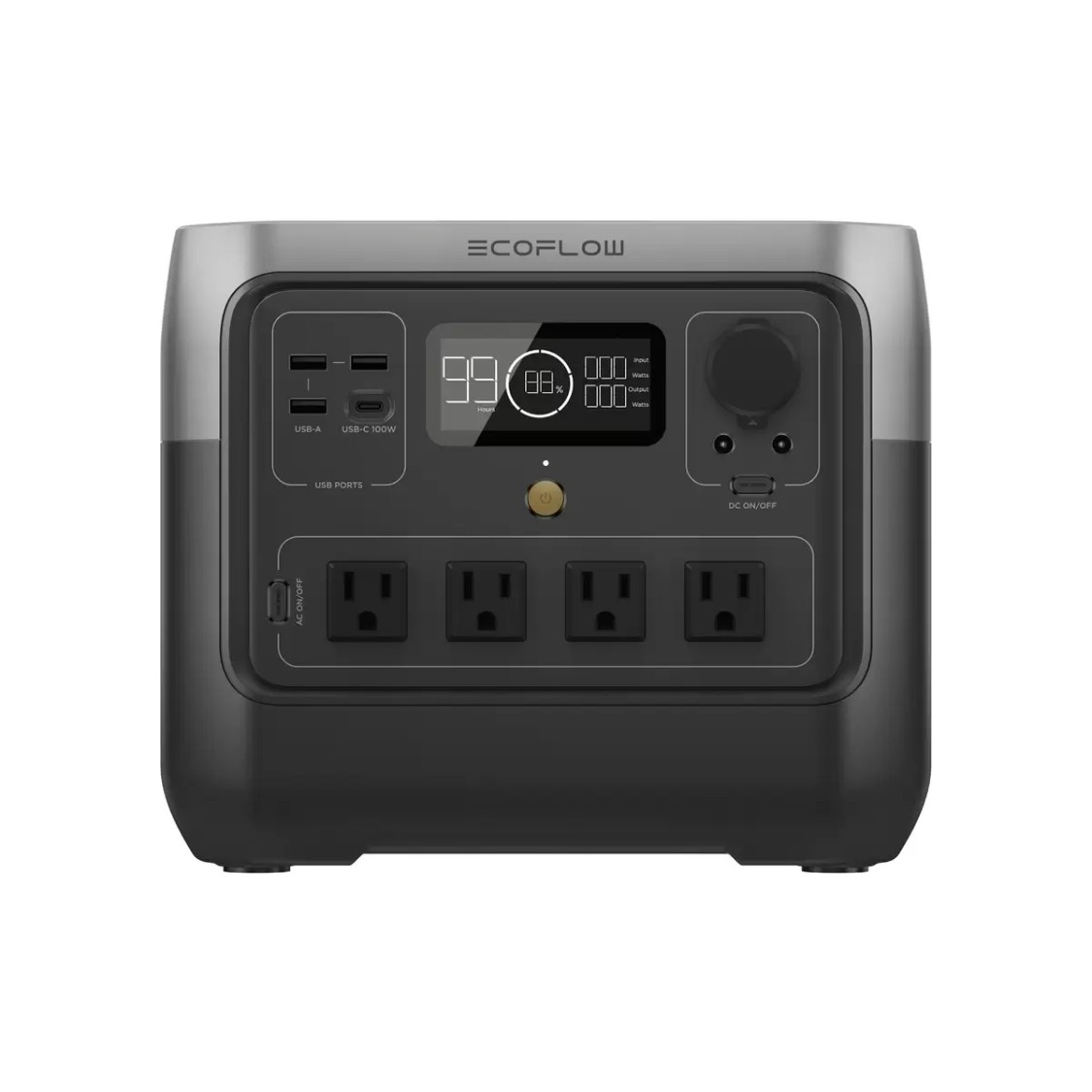 （エコフロー ポータブル電源 リバー2 プロ ZMR620-B-JP 容量 768Wh）70分で100%充電 電気 キャンプ 電源 災害 非常時 EcoFlow 55018