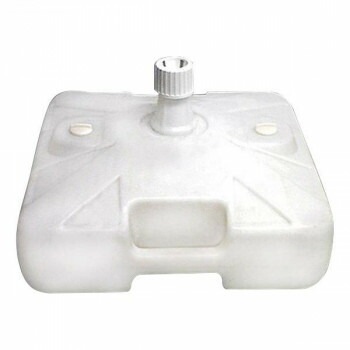 E器具 4243 ポール台 白 角型 30L 注水式 Φ22～25mm用