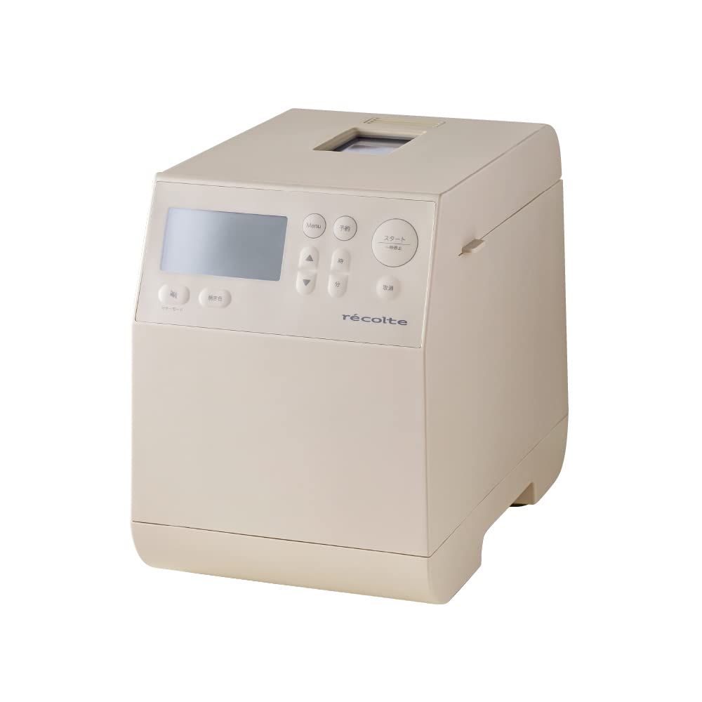 コンパクトベーカリー ホームベーカリー クリームホワイト RBK-1(W) 小型 スリム 1斤 食パン 米粉パン 全粒粉パン