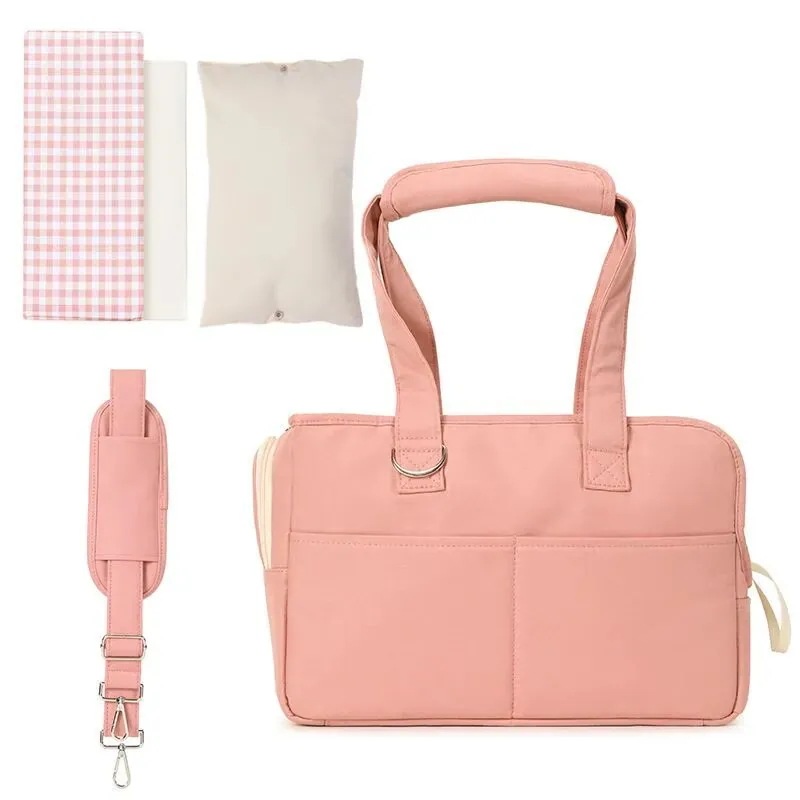 子犬用の小さな犬のキャリーバッグ 犬の散歩用の素敵なショルダーストラップ 5 bag mat and strap 37x17x25cm
