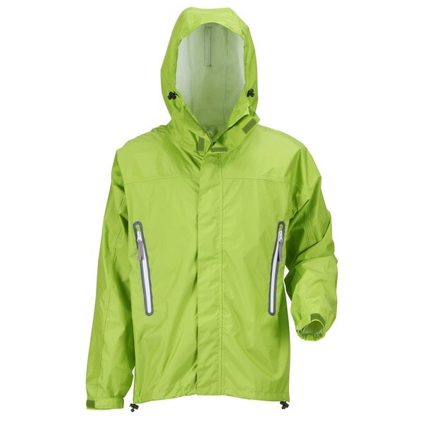 7710 KJレインパーカー ライム M