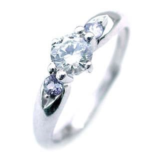 ( 婚約指輪 ) ダイヤモンド エンゲージリング( 12月誕生石 ) タンザナイト楽ギフ_包装 の商品写真