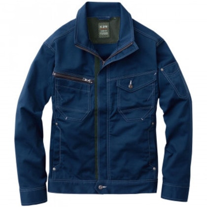 桑和 3082-00 長袖ブルゾン LLサイズ ネイビー(1) N.BW