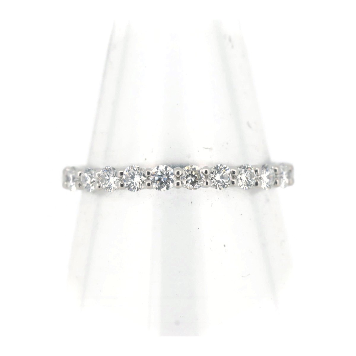 ハーフエタニティ ダイヤモンド リング 指輪 0.30ct 9号 Pt950(プラチナ) 質屋出品