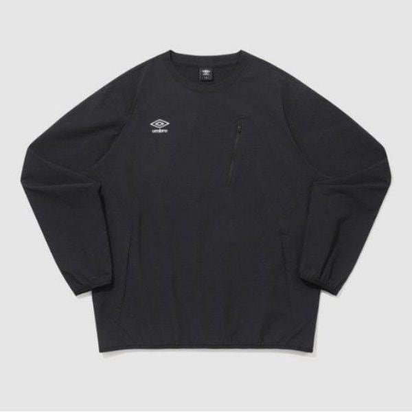 長袖Tシャツ KQF UQ121SWT12-BLK Brotectジッパーポケットピステ BLACK