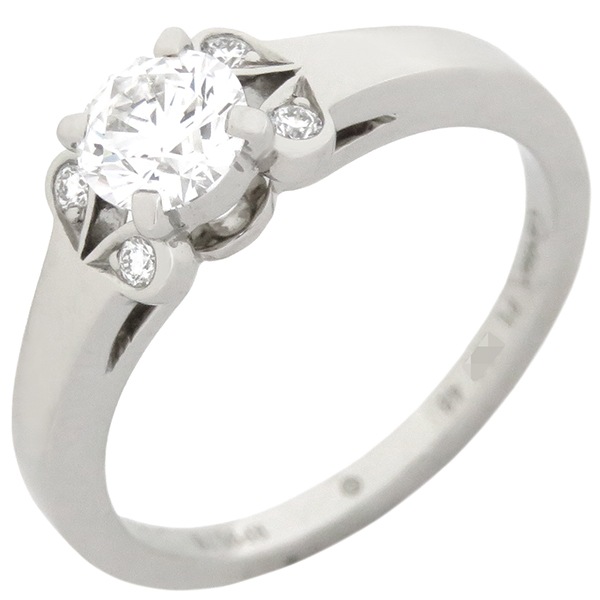 カルティエ Cartier リング 指輪 バレリーナ ソリテール Pt950 ダイヤモンド プラチナシルバー #48(JP8) 8号 N4197848 【箱】【中古】