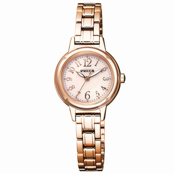 取寄品 正規品 CITIZEN シチズン ウィッカ KH9-965-91 wicca ラウンドフェイス ソーラーテック レディース腕時計