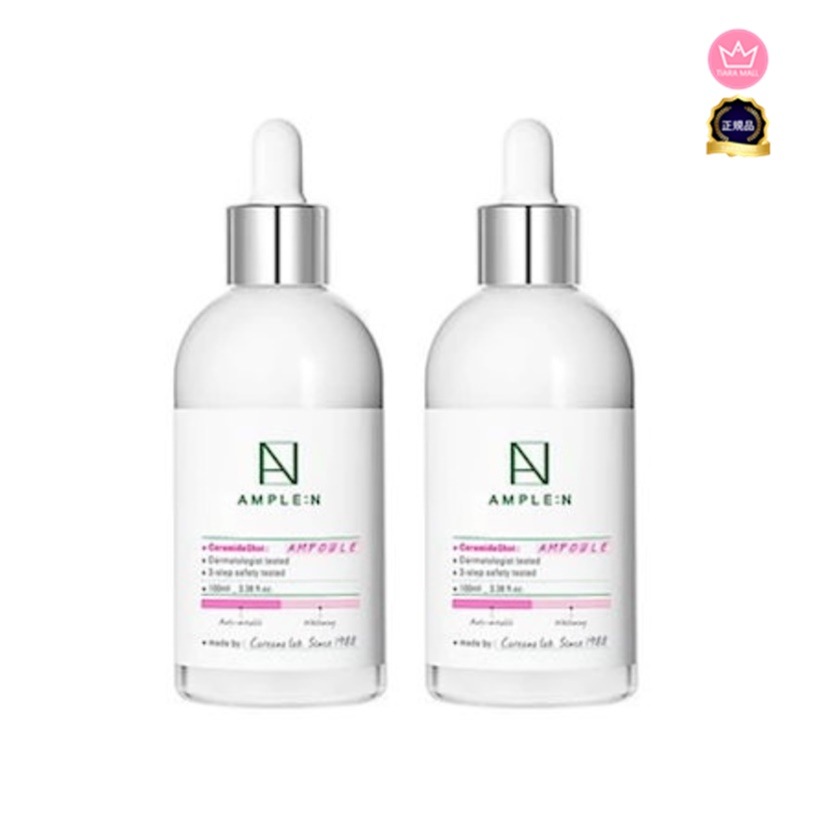 [1+1]AMPLE:Nもちもちセラミドショットアンプル100ml2個/大容量/高保湿