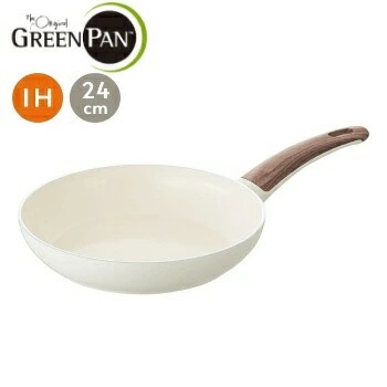 GREENPAN グリーンパン ウッドビー フライパン 24cm【 フライパン 24 ih セラミック 調理器具 グリーンパン 】LF631B07