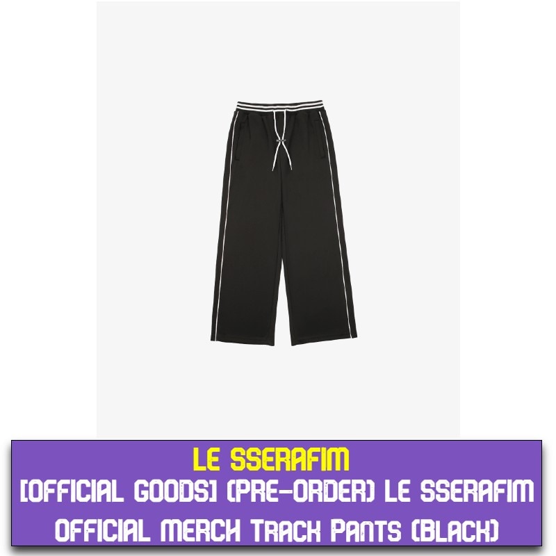LE SSERAFIM TRACK PANTS（Black） S