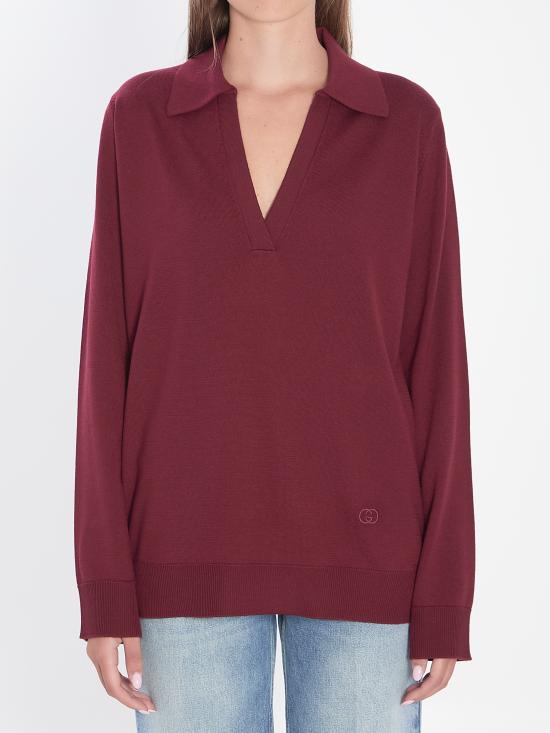 GUCCI Women Polo Shirts 793883 RED