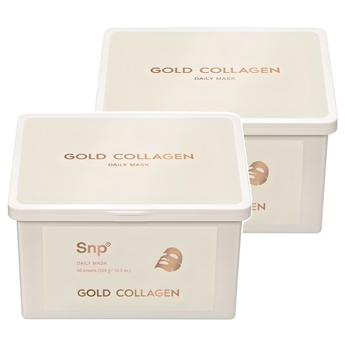 ゴールドコラーゲンデイリーマスク 350g 30枚入り×2 保湿集中ケア エイジングケア用 大容量タイプ