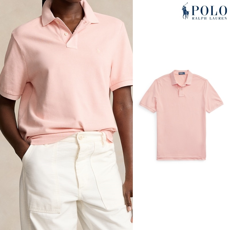 [ポロラルフローレン] レディース RL Origin ポロシャツ / SHORT SLEEVE POLO SHIRT PINK